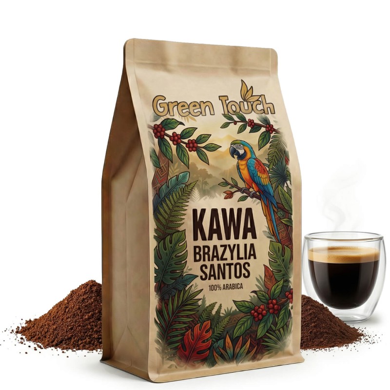 KAWA mielona BRAZYLIA SANTOS 100% arabica świeża 1 kg Green Touch.jpg