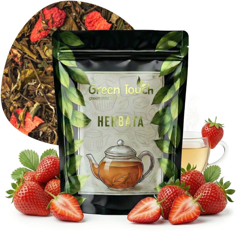 Truskawkowa 50 g herbata biała liściasta z truskawką truskawka liofilizowana.jpg