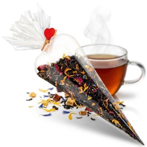 Herbaty w celofanowych rożkach - rożek z herbatą 40 g, zestaw herbat do wyboru