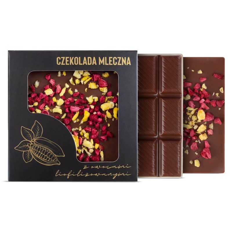 CZEKOLADA MLECZNA Z OWOCAMI LIOFILIZOWANYMI 50 g - TRUSKAWKA I MARAKUJA (5).jpg