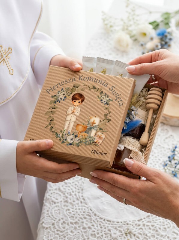 PODZIĘKOWANIE KOMUNIA CHRZEST DLA DZIADKÓW CHRZESTNYCH PREZENT Z NADRUKIEM od chłopca (2).jpeg