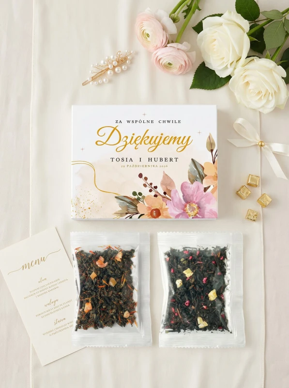 Podziękowanie dla gości upominek ślub wesele komunia chrzest zestaw herbat w pudełku z nadrukiem (2).jpeg