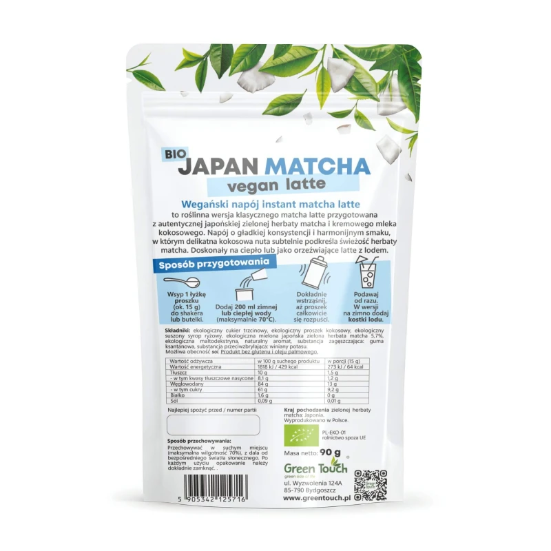 Herbata zielona BIO MATCHA JAPOŃSKA LATTE INSTANT VEGAN 90 g mleko kokosowe (10).jpg