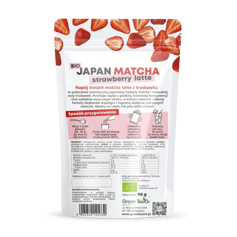 Herbata zielona BIO MATCHA JAPOŃSKA LATTE TRUSKAWKOWA 90 g Green Touch (8).jpg