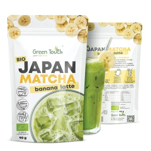 Bio Matcha Japońska Latte Bananowa banana instant 90 g herbata zielona Green Touch