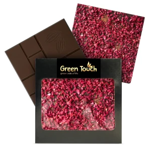 Czekolada gorzka ciemna 72% z maliną liofilizowaną i chilli 85 g