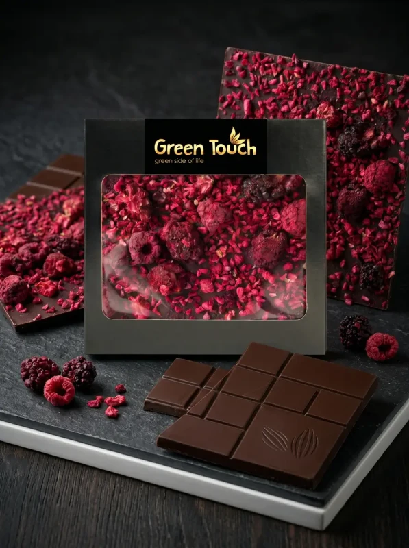 CZEKOLADA GORZKA CIEMNA OWOCOWA 70_ cacao Z JEŻYNĄ I MALINĄ LIOFILIZOWANĄ (3).webp