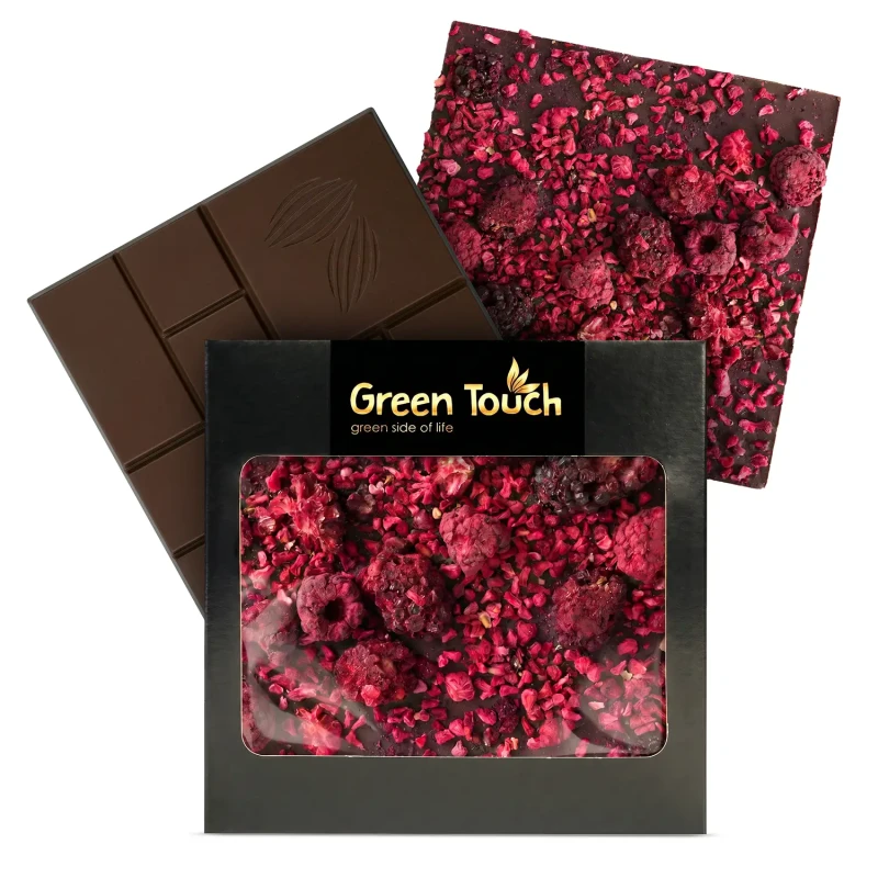 CZEKOLADA GORZKA CIEMNA OWOCOWA 70_ cacao Z JEŻYNĄ I MALINĄ LIOFILIZOWANĄ (5).webp