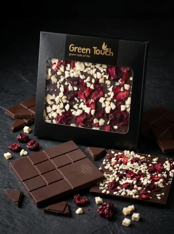 CZEKOLADA CIEMNA 70_ kakao GORZKA OWOCE WIŚNIA I JABŁKO LIOFILIZOWANE 85 g (3).webp