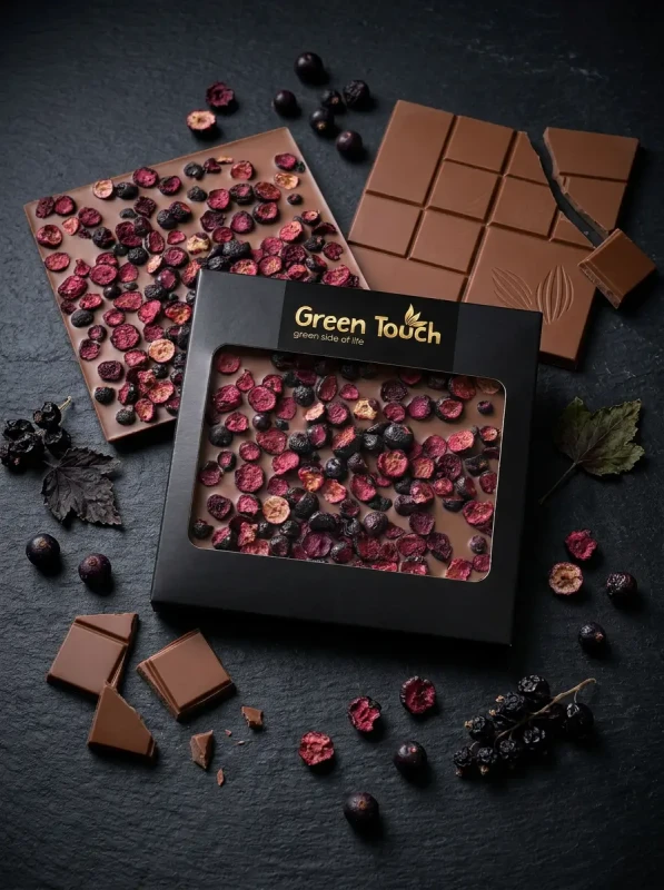 Czekolada mleczna z czarną porzeczką liofilizowaną 85 g