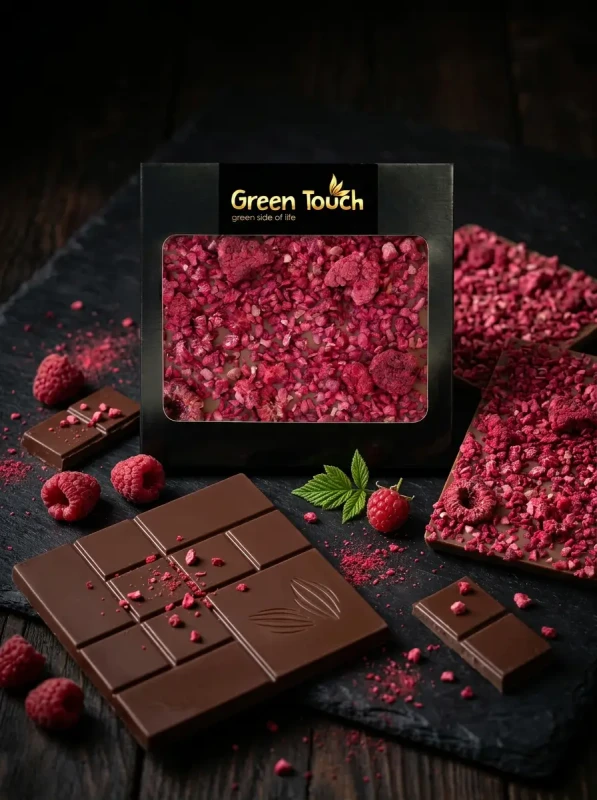 Czekolada mleczna z dodatkiem malin liofilizowanych 85 g