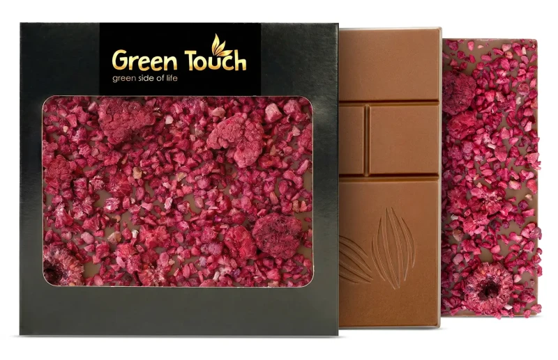 Czekolada mleczna z dodatkiem malin liofilizowanych 85 g