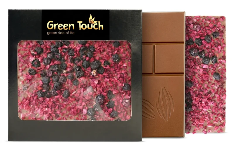 Czekolada mleczna z malinami i jagodami liofilizowanymi 85 g