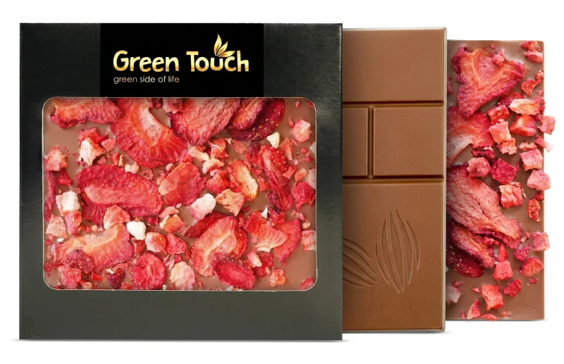 CZEKOLADA MLECZNA TRUSKAWKA LIOFILIZOWANA 85 g TRUSKAWKOWA Z MANUFAKTURY  (3).webp