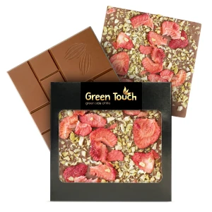 Czekolada mleczna z truskawką i kiwi liofilizowanymi 85 g