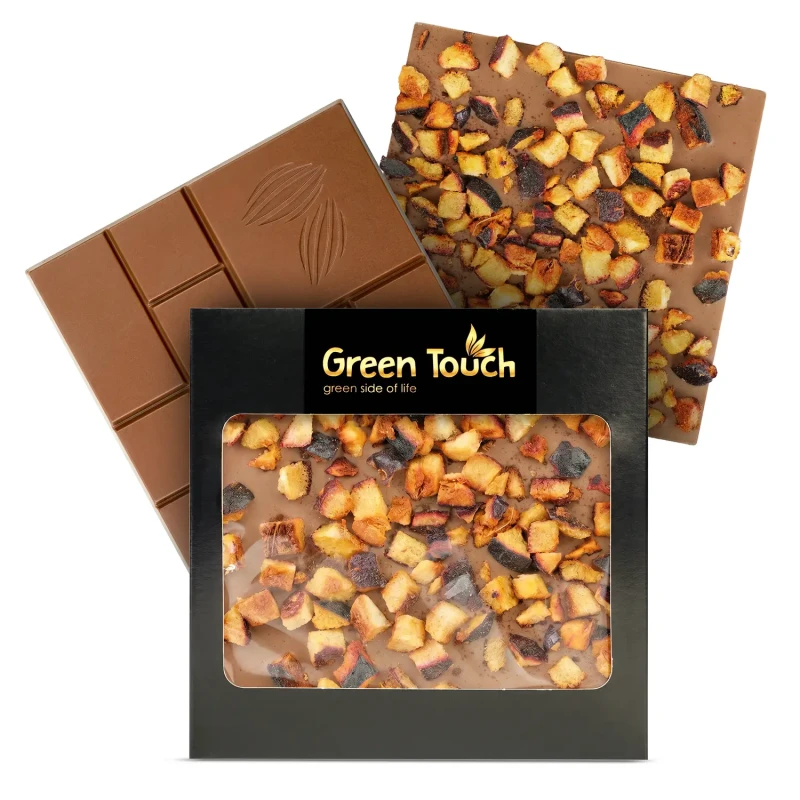 CZEKOLADA MLECZNA ŚLIWKA LIOFILIZOWANA I CYNAMON 85 g KRAFT Green Touch  (2).webp