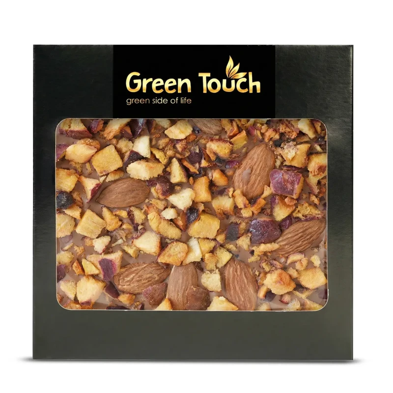 CZEKOLADA MLECZNA ŚLIWKA LIOFILIZOWANA I MIGDAŁY 85 g KRAFT Green Touch  (5).webp