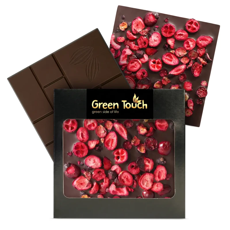 CZEKOLADA GORZKA CIEMNA 70% ŻURAWINA LIOFILIZOWANA I CZARNA PORZECZKA KRAFT (2).webp