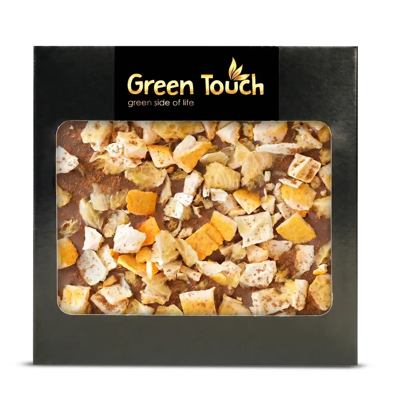 CZEKOLADA MLECZNA ŚWIĄTECZNA POMARAŃCZA LIOFILIZOWANA I CYNAMON 85 g  KRAFT