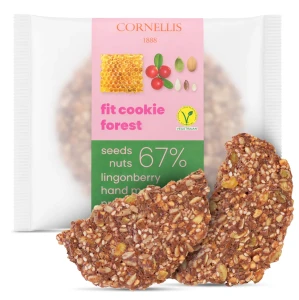 Ciastko fit z ziarnami z borówką 50 g wysoka zawartość błonnika i białko