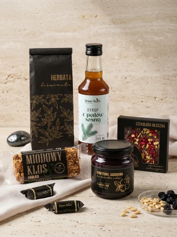 Zestaw prezentowy rzemieślniczy herbata czekolada syrop przysmaki premiump (2).webp