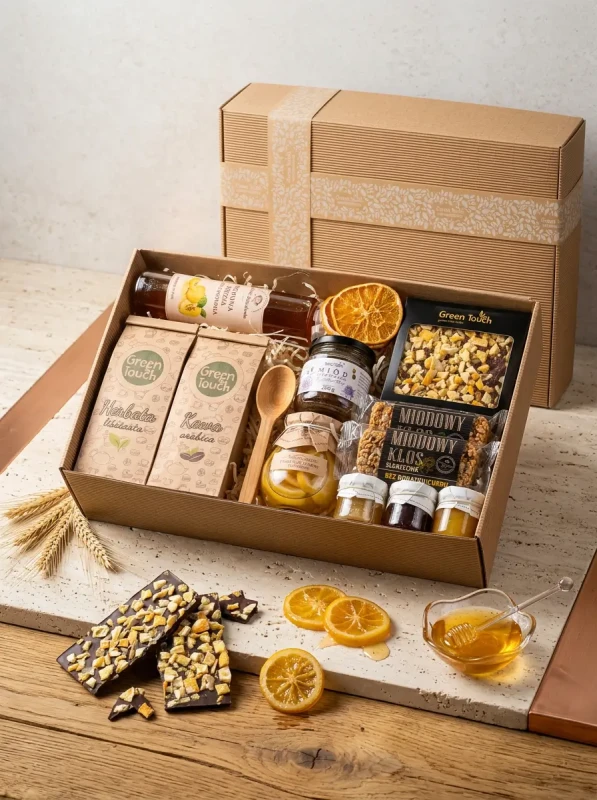 Mega zestaw prezentowy duży kosz box polski herbata kawa miód syrop cytryny (4).webp