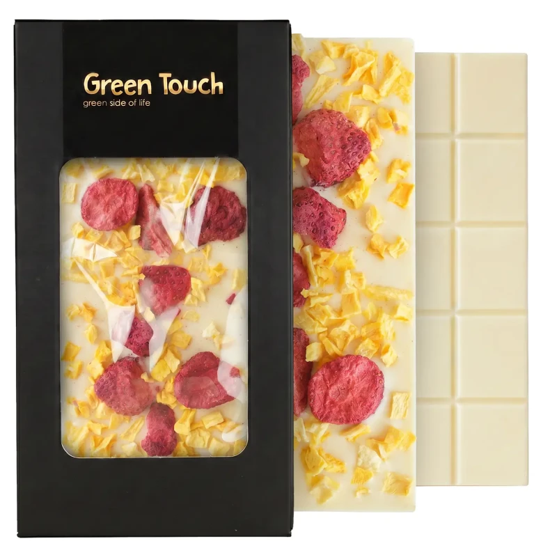 CZEKOLADA BIAŁA BEZ DODATKU CUKRU Z TRUSKAWKAMI I MANGO LIOFILIZOWANE 50 g (1).webp