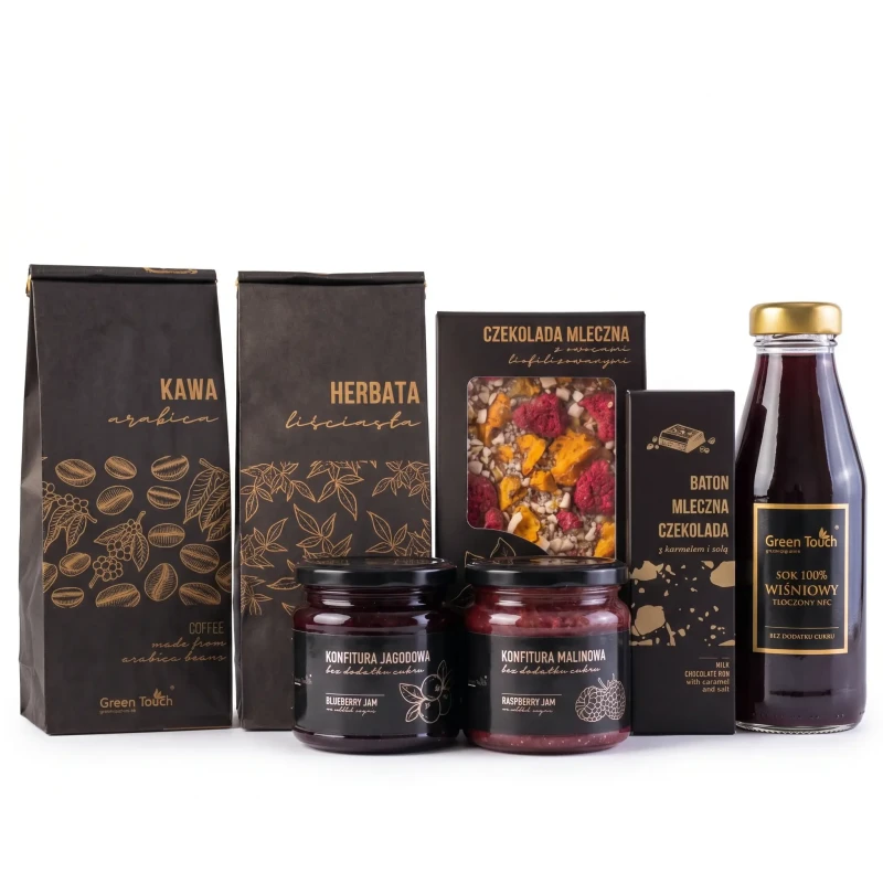 Kosz box prezentowy prezent upominek herbata kawa konfitury czekolada baton (5).webp