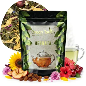 Herbata zielona Zielony Szlak 50 g herbata zielona Sencha jabłko wiśnia hibiskus owocowa