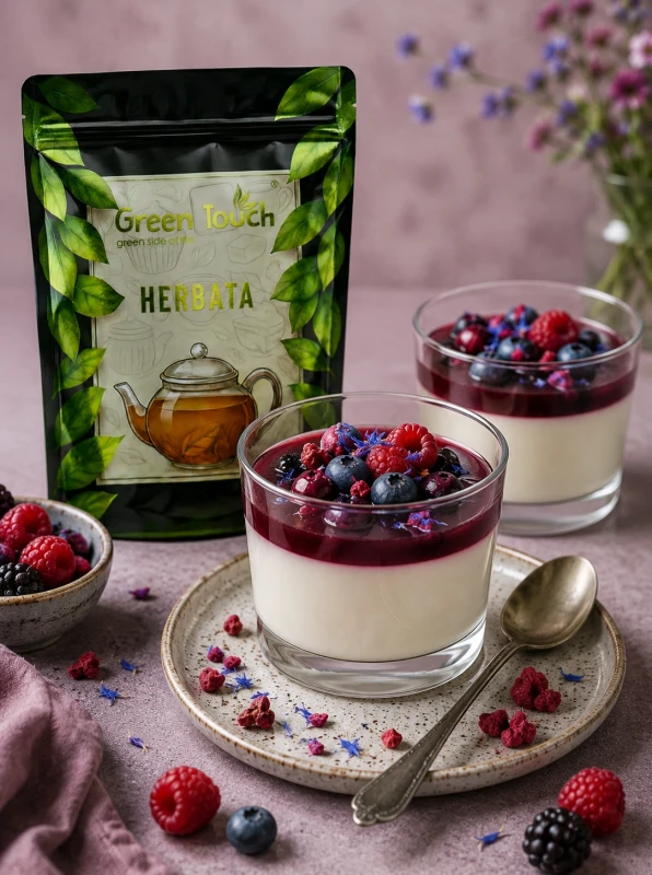 Herbata zielona Berry Fusion 50 g herbata Sencha owoce leśne malina truskawka porzeczka 1.webp