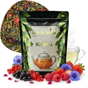 Herbata zielona Berry Fusion 50 g herbata Sencha owoce leśne malina truskawka porzeczka