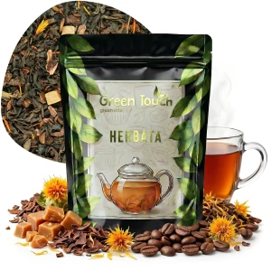 Herbata czerwona Pu Erh Karmelowa 50 g karmel kawa kakao deserowa słodka aromatyczna mieszanka