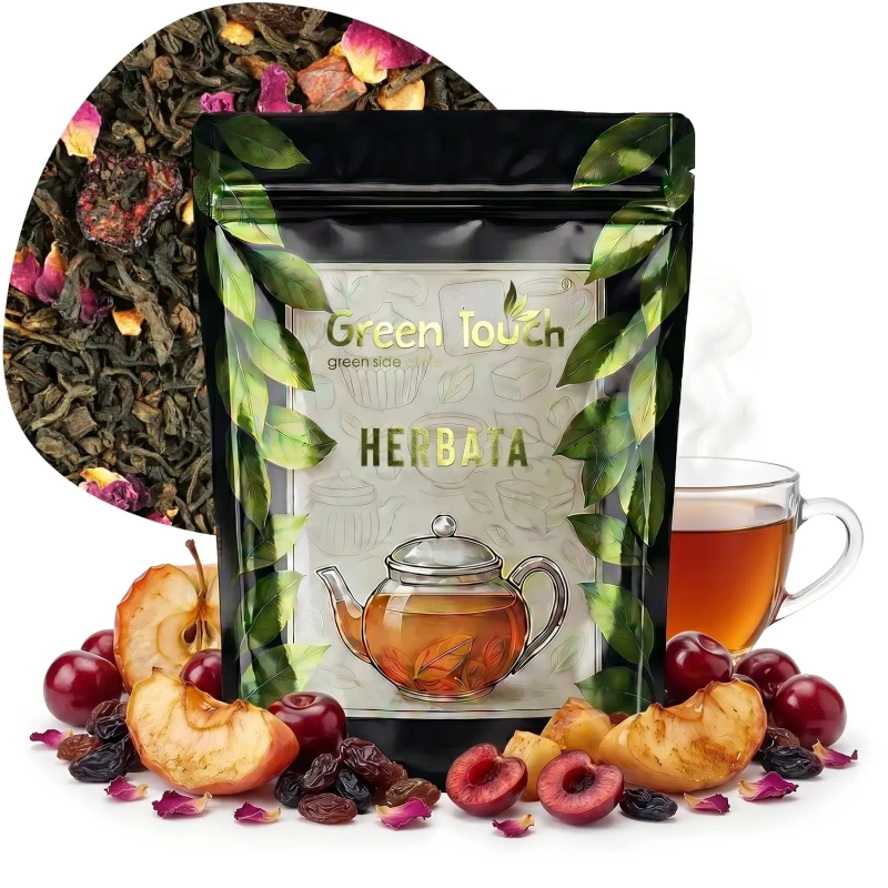 Herbata czerwona PU ERH WIŚNIOWA 50 g WIŚNIA JABŁKO OWOCOWA ORZEŹWIAJĄCA 2.webp