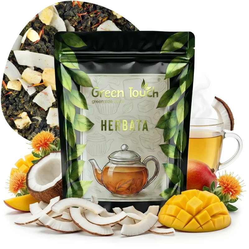 Herbata oolong TROPICAL DREAM 50 g MILK OOLONG KOKOS MANGO TROPIKALNA.webp