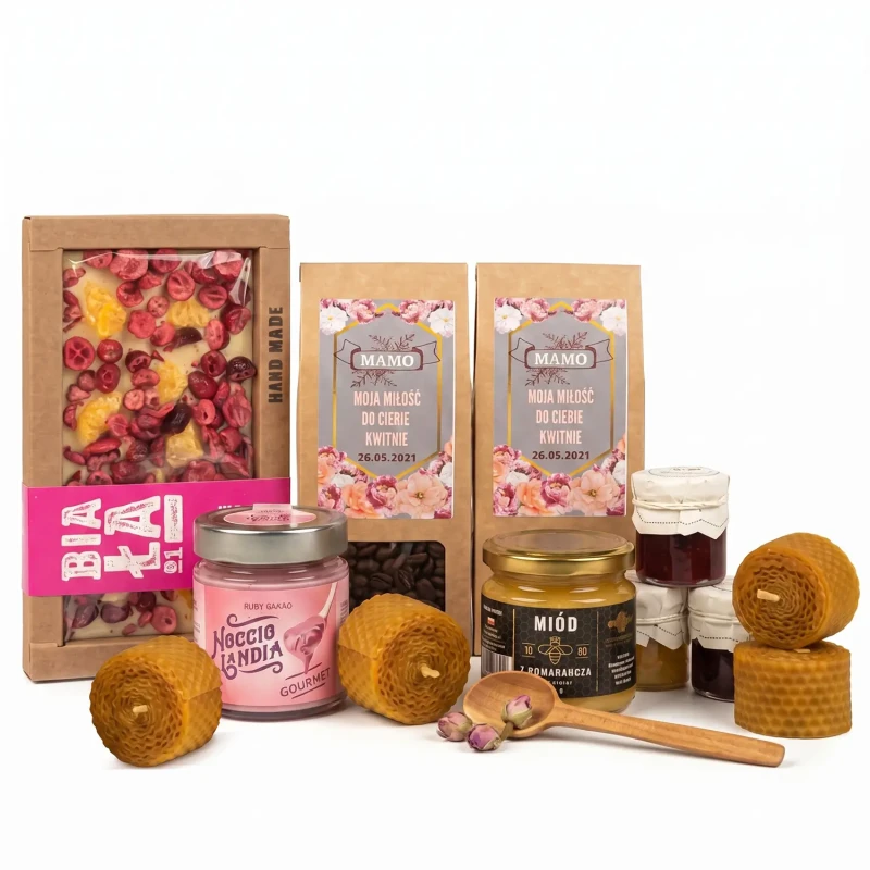 Duży kosz prezentowy na dzień mamy naturalny box (4).webp