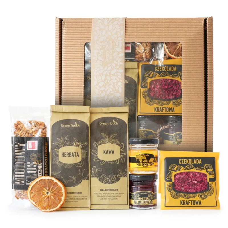 Zestaw prezentowy miód herbata kawa czekolada konfitura baton box prezent (5).webp