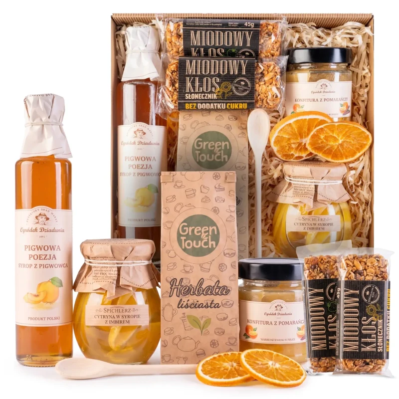 Kosz box prezentowy prezent upominek herbata batony konfitura syrop zdrowy (4).webp