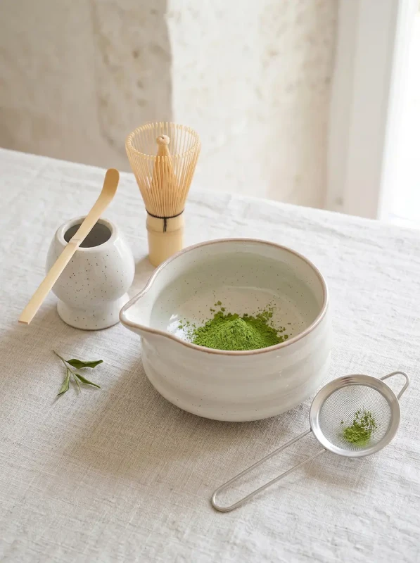 ZESTAW CERAMICZNY DO MATCHA MIOTEŁKA CZARKA ŁYŻECZKA STOJAK SITKO KOMPLET (9).webp
