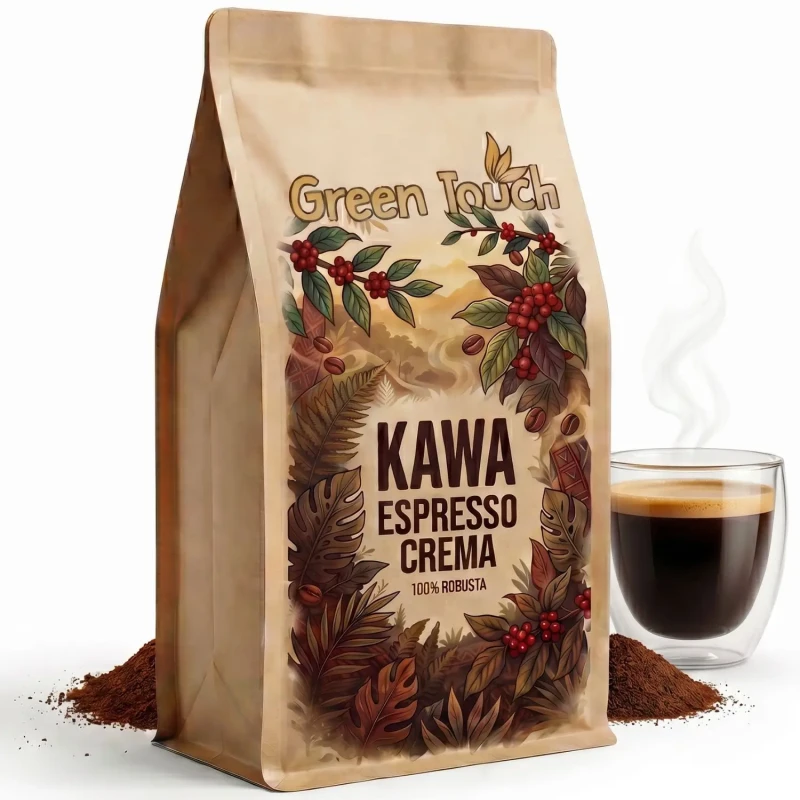 Kawa ziarnista ESPRESSO CREMA 100% ROBUSTA 1 kg INDIE BLEND DO EKSPRESU (6).webp