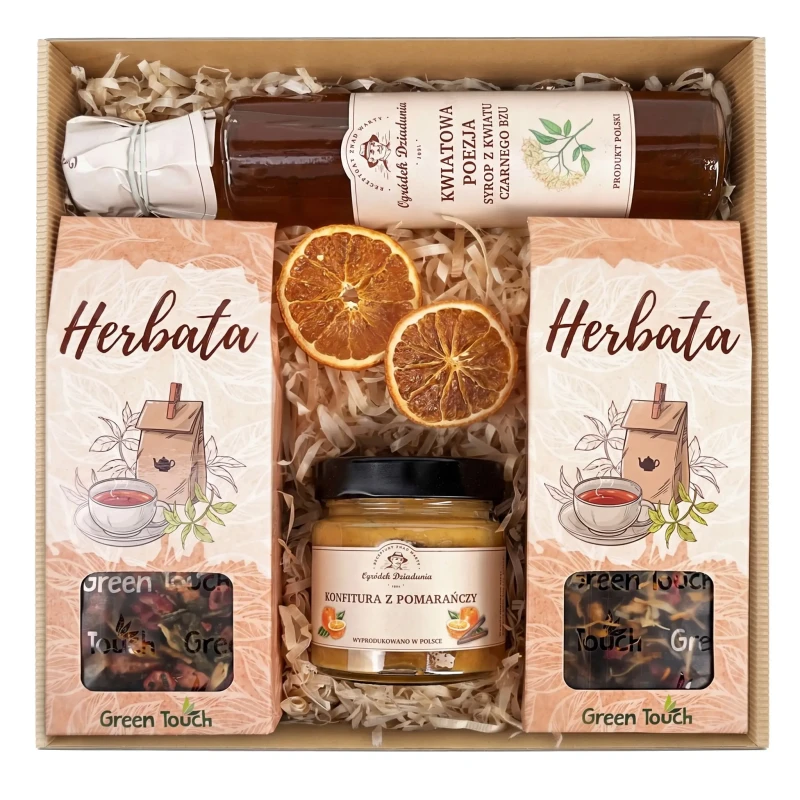 Kosz prezentowy z naturalnymi przetworami i herbatą (1).webp