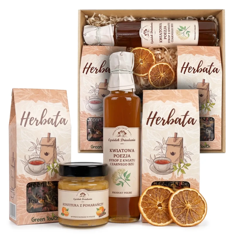 Kosz prezentowy z naturalnymi przetworami i herbatą (6).webp