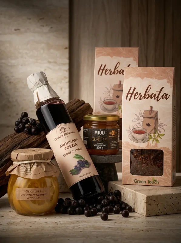 Kosz prezentowy z przetworami, herbatą rooibos i hibiskusem (2).webp