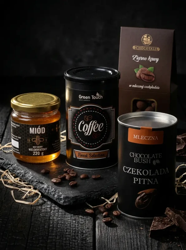Kosz prezentowy z kawą i czekoladą pitną (2).webp