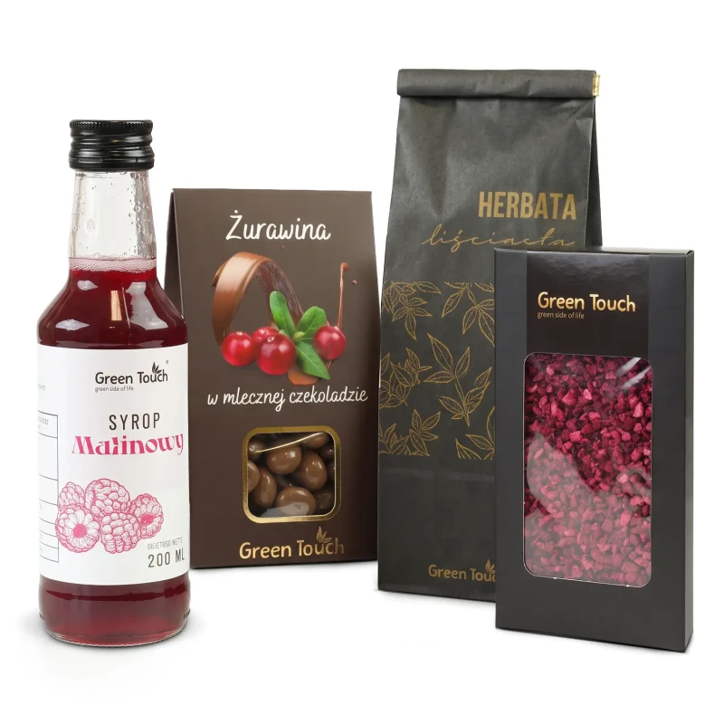 Zestaw prezentowy box herbata czekolada syrop malinowy żurawina upominek (4).webp
