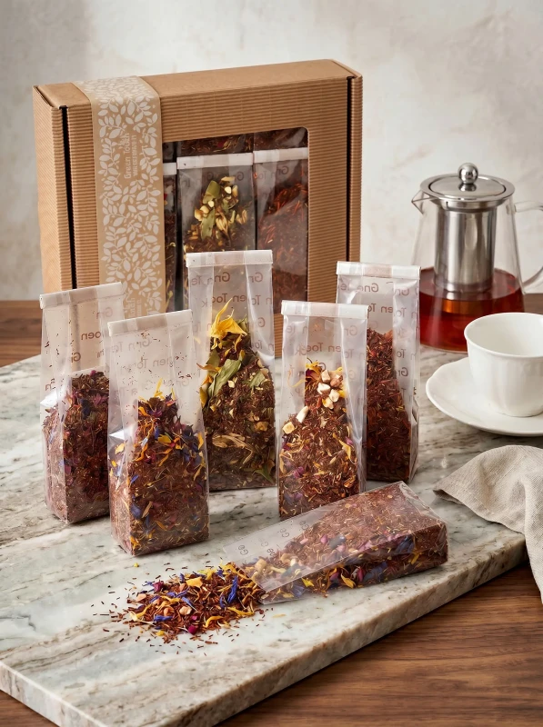 ZESTAW HERBAT ROOIBOS 6 SZT W PUDEŁKU PREZENT UPOMINEK HERBATY NATURALNE (2).webp