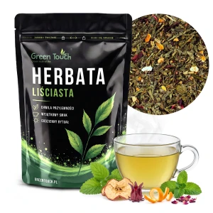 Herbata zielona Zielony Spokój 50 g melisa jabłko hibiskus pomarańcza róża