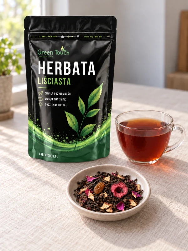 Herbata czerwona Pu Erh Wiśniowa 50 g wiśnia pieczone jabłko rodzynki owocowa