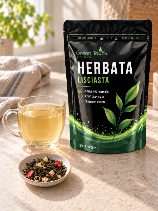 Herbata biała Białe Orzeźwienie 50 g liściasta z owocami papaja truskawka kwiat pomarańczy