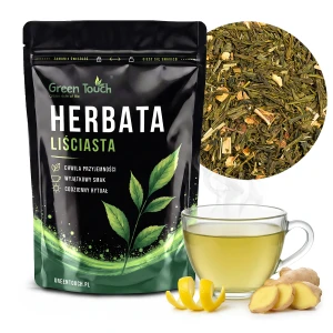 Herbata zielona Cytryna z imbirem 50 g imbir z cytryną w 100% naturalna