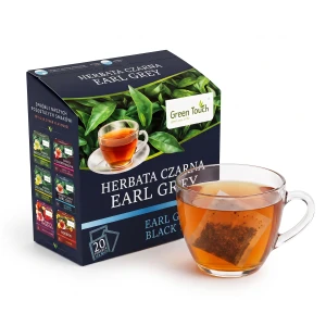 Herbata czarna Earl Grey Ceylon ekspresowa 20 torebek saszetek premium